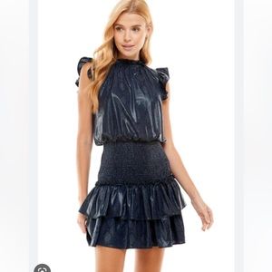 Pants Store navy snakeskin dress